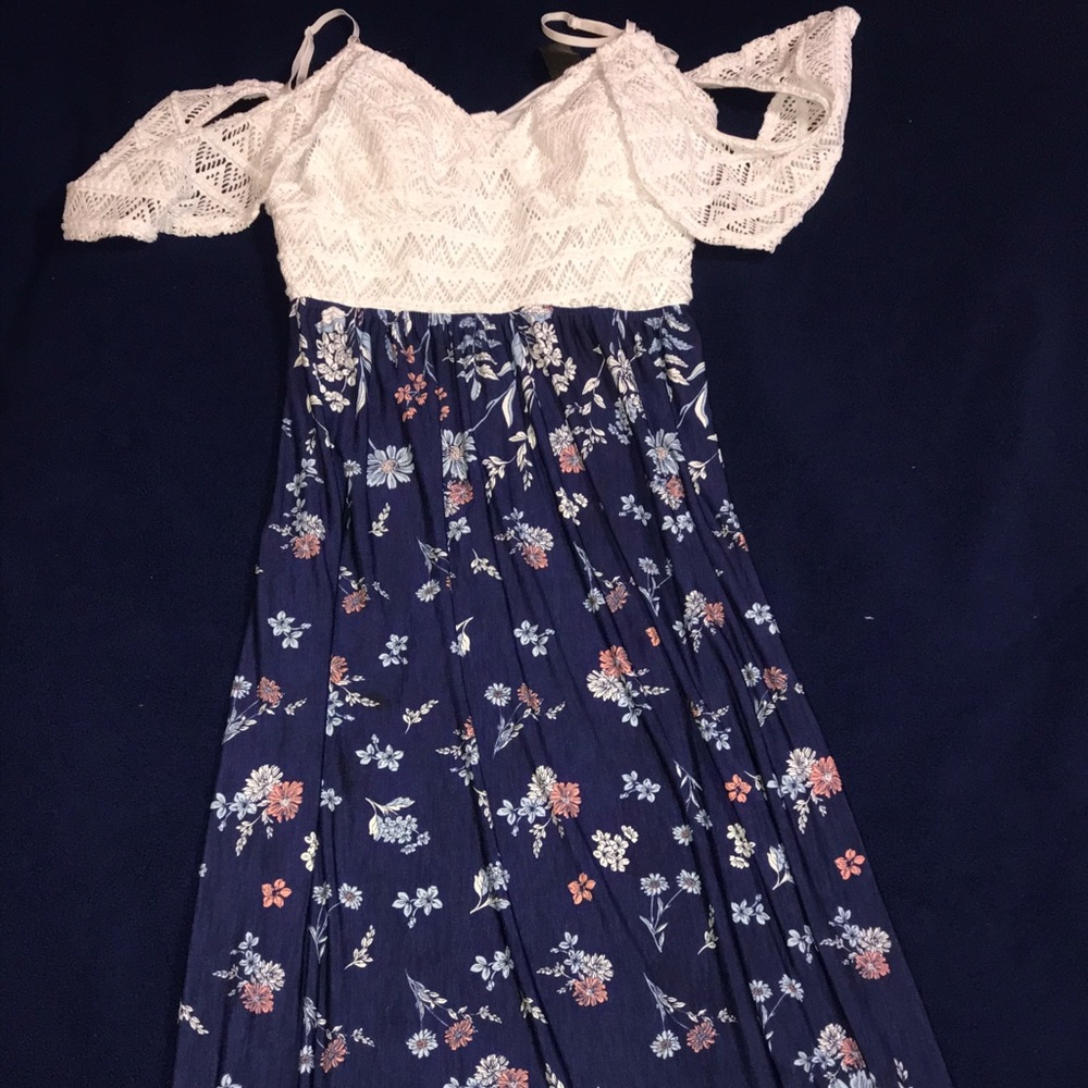 Floral print maxi dress